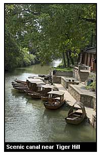 Scenic canal near Tiger Hill